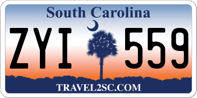 SC license plate ZYI559