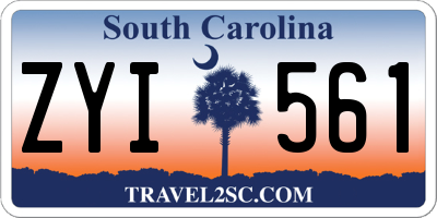 SC license plate ZYI561