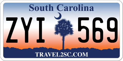 SC license plate ZYI569