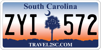 SC license plate ZYI572