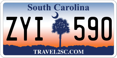 SC license plate ZYI590