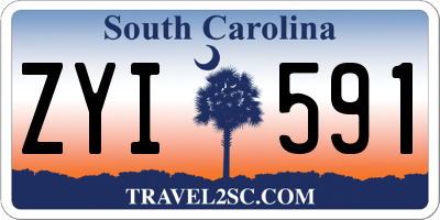 SC license plate ZYI591
