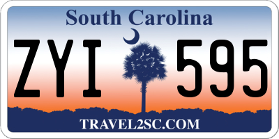 SC license plate ZYI595