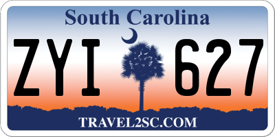 SC license plate ZYI627