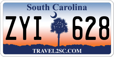 SC license plate ZYI628