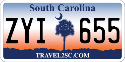 SC license plate ZYI655