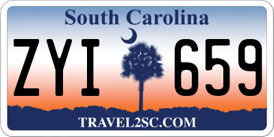 SC license plate ZYI659