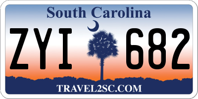 SC license plate ZYI682