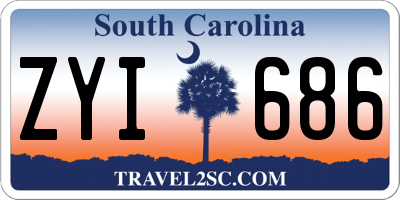 SC license plate ZYI686