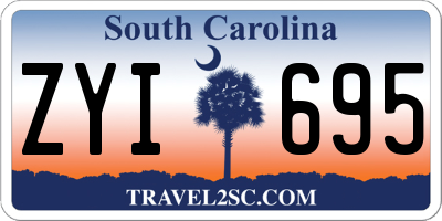 SC license plate ZYI695