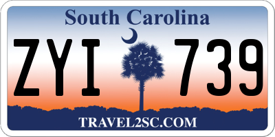 SC license plate ZYI739
