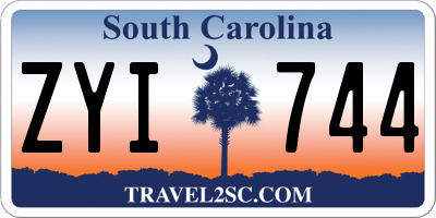 SC license plate ZYI744