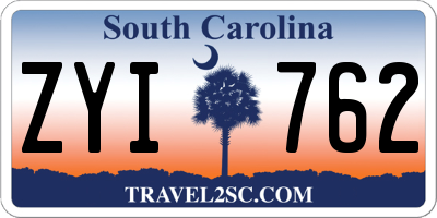 SC license plate ZYI762