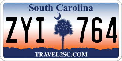 SC license plate ZYI764