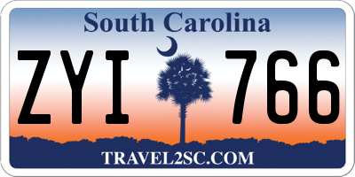 SC license plate ZYI766