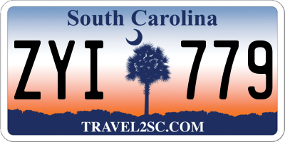 SC license plate ZYI779