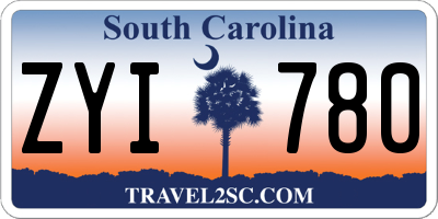 SC license plate ZYI780