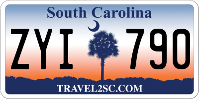 SC license plate ZYI790