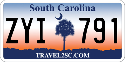 SC license plate ZYI791