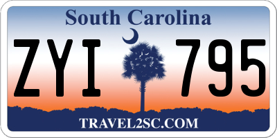 SC license plate ZYI795