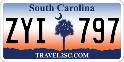 SC license plate ZYI797