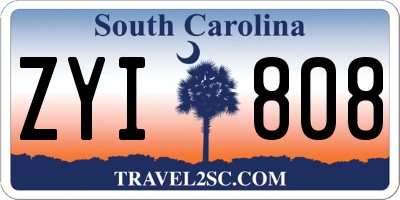 SC license plate ZYI808
