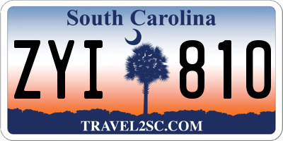 SC license plate ZYI810