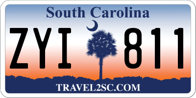 SC license plate ZYI811