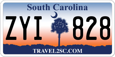 SC license plate ZYI828