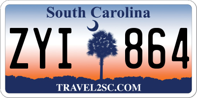 SC license plate ZYI864