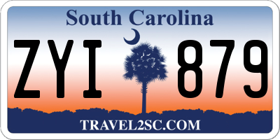 SC license plate ZYI879