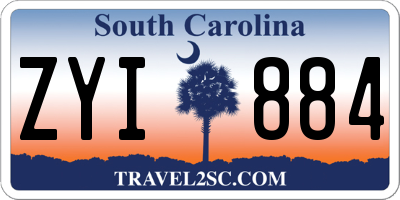 SC license plate ZYI884