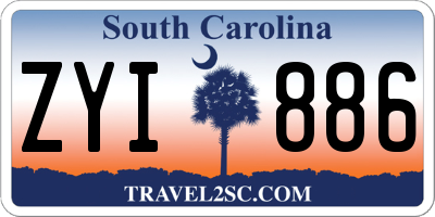 SC license plate ZYI886