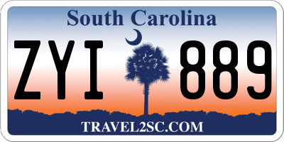 SC license plate ZYI889