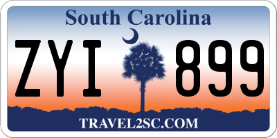 SC license plate ZYI899