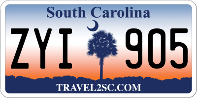SC license plate ZYI905