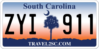 SC license plate ZYI911