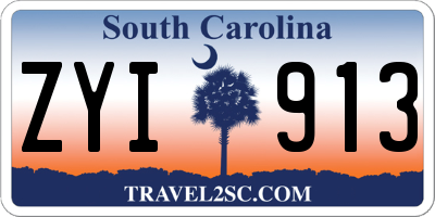 SC license plate ZYI913