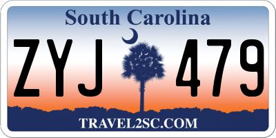 SC license plate ZYJ479