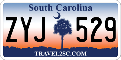SC license plate ZYJ529