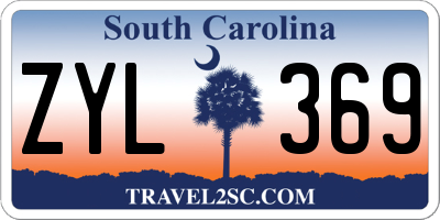 SC license plate ZYL369