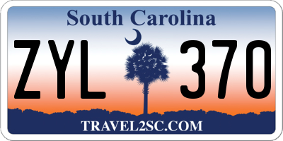 SC license plate ZYL370
