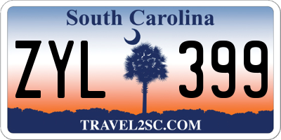 SC license plate ZYL399