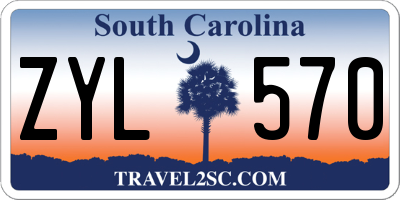 SC license plate ZYL570