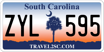 SC license plate ZYL595