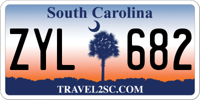 SC license plate ZYL682