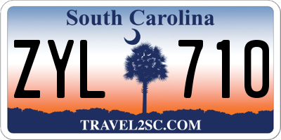 SC license plate ZYL710