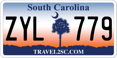 SC license plate ZYL779