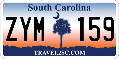 SC license plate ZYM159