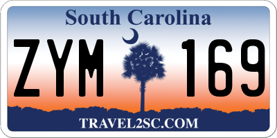 SC license plate ZYM169